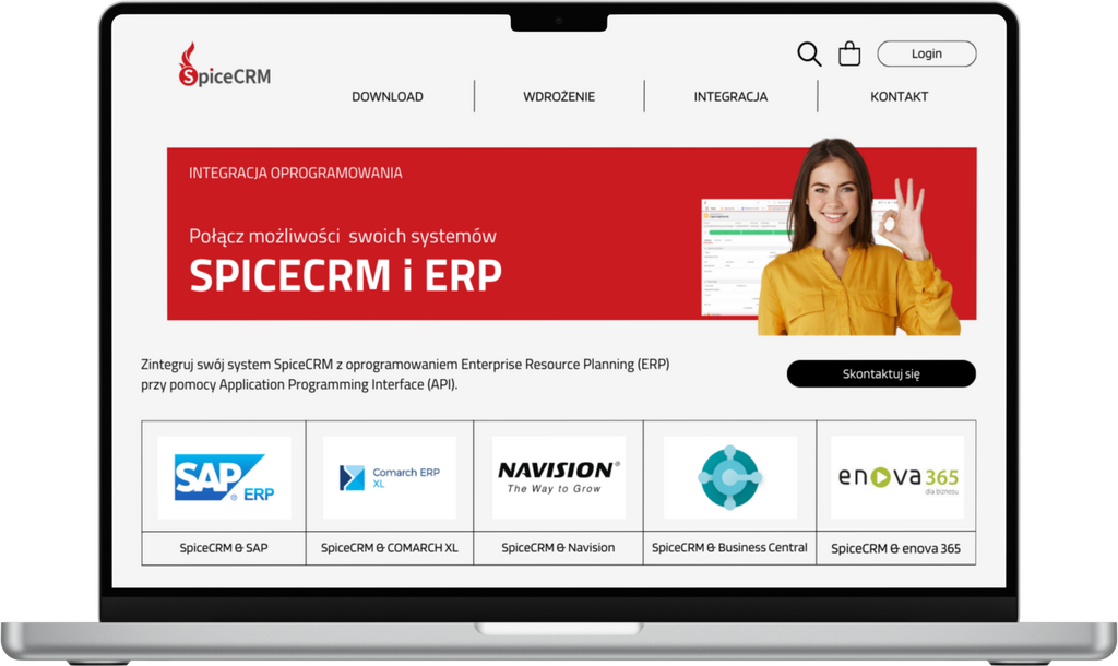 integracja spicecrm i erp